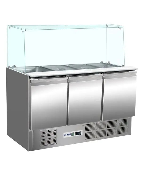 Saladette gerader Glasaufbau KBS 904 KBS - CPGASTRO