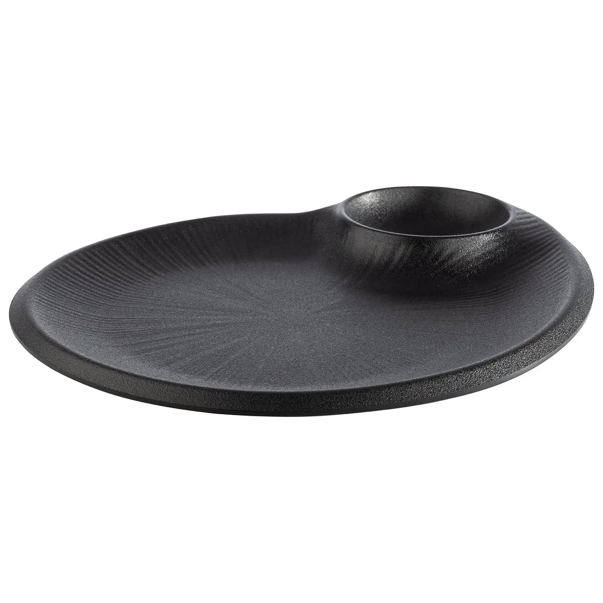 Teller Nero mit Dipschälchen Gastronics - CPGASTRO