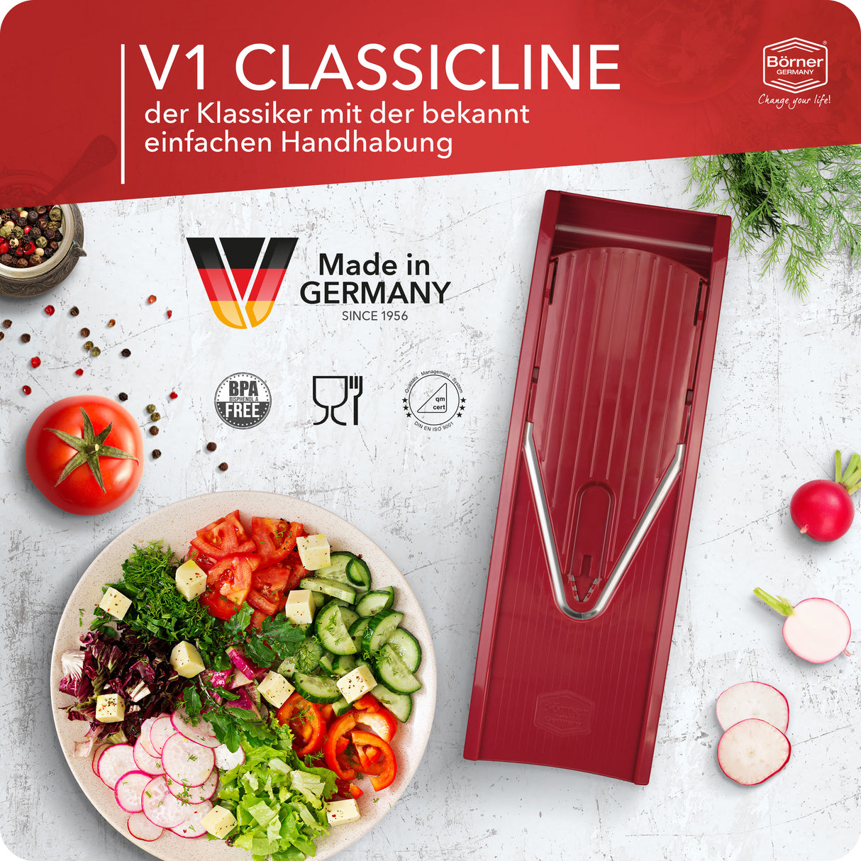 Gemüsehobel V1 ClassicLine Basis Set Gastronics - CPGASTRO