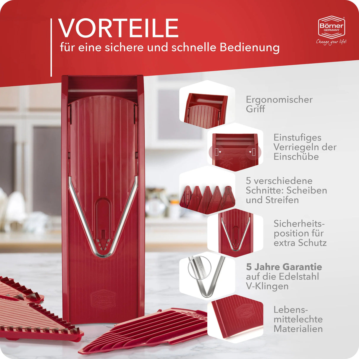 Gemüsehobel V1 ClassicLine Starter Set - CPGASTRO
