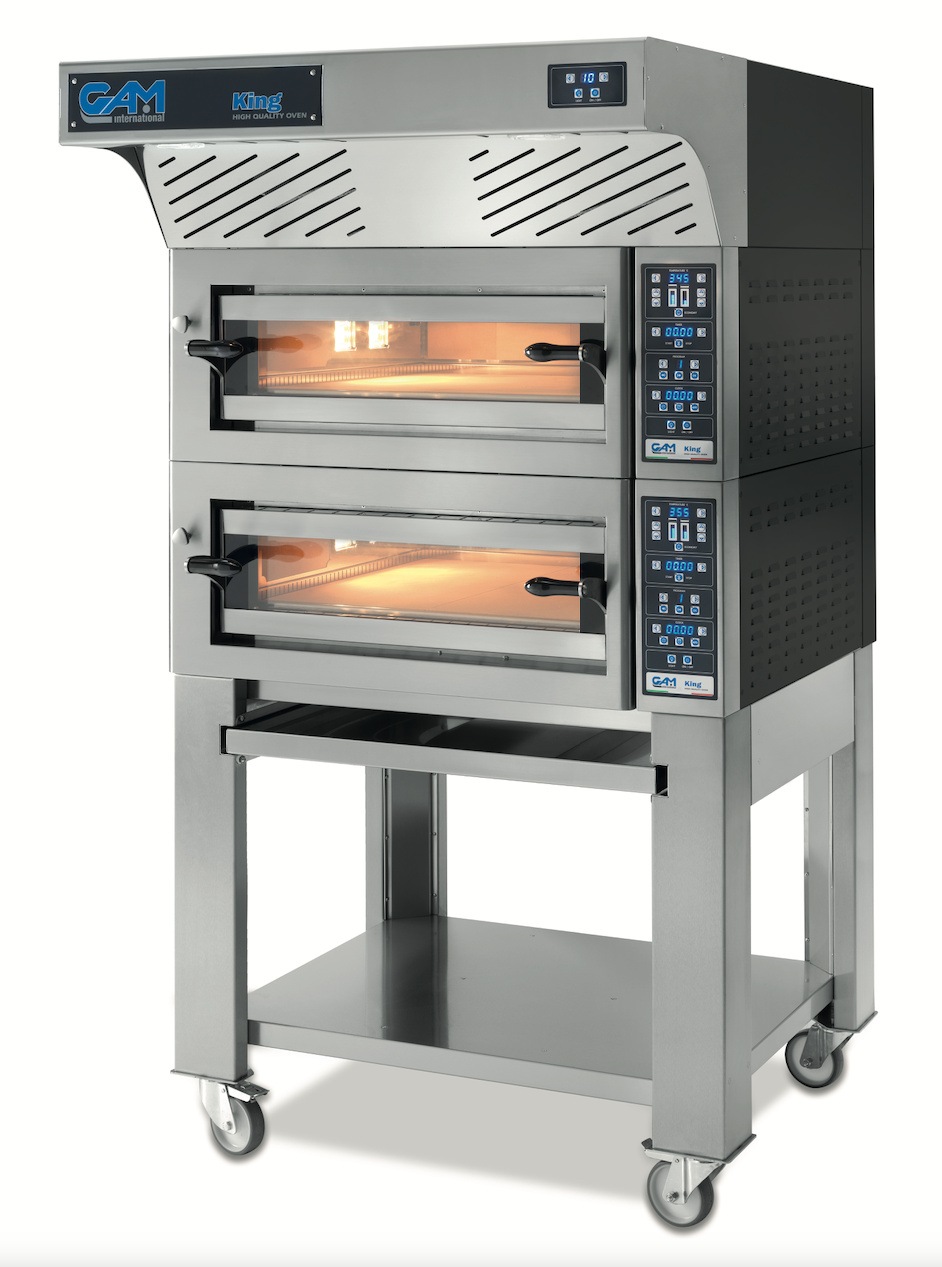 GAM KING 9 Vollschamott Elektro-Pizzaofen – Hochleistungs-Pizzaofen für höchste Kapazität und perfekte Steinofenqualität GAM - CPGASTRO