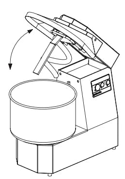 Zanolli Teigknetmaschine Galassia S Special aufklappbar - Professionelle Knettechnik für Gastronomie, Bäckereien und Pizzerien Zanolli - CPGASTRO