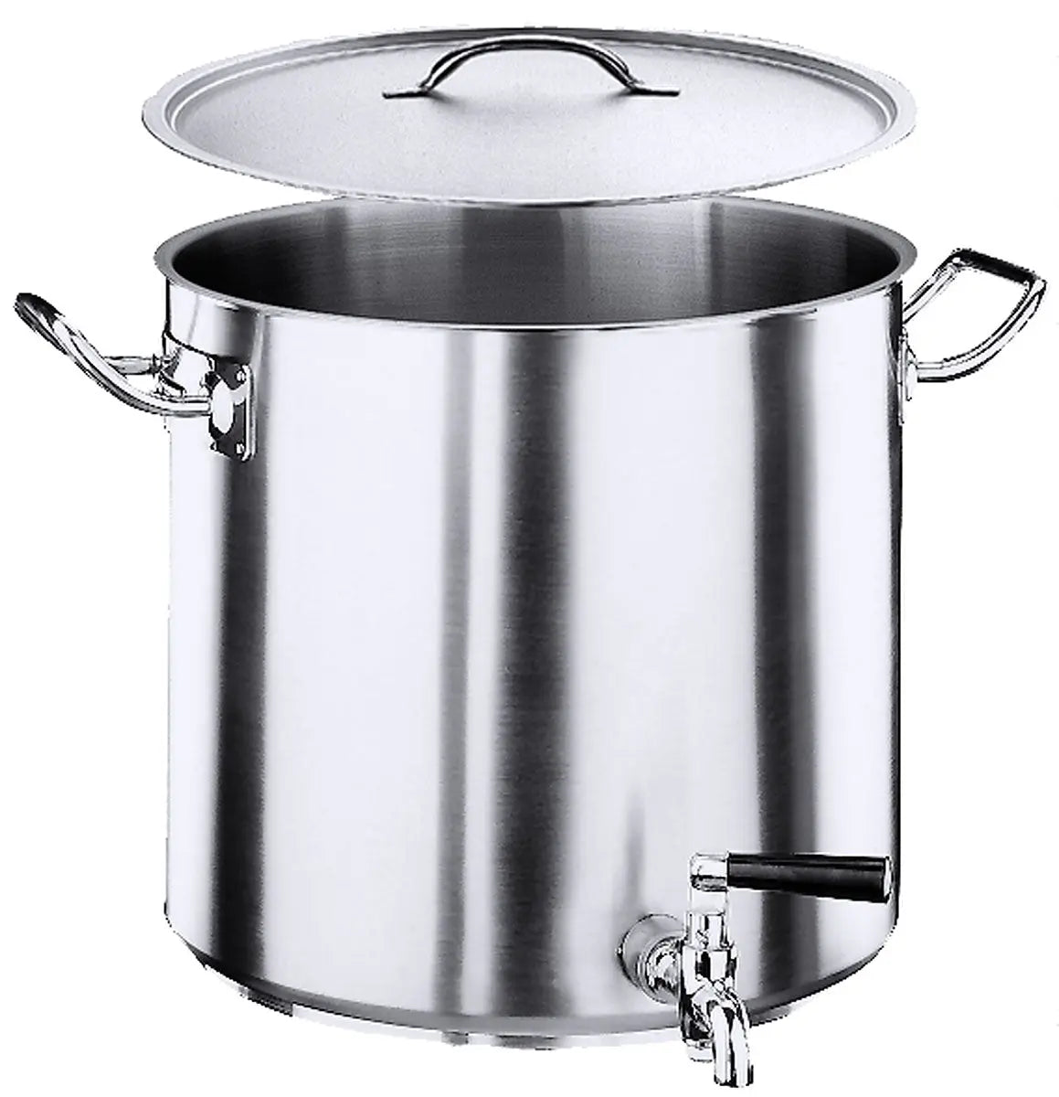 Edelstahl Kartoffelkochkessel Ø 32-45 cm mit Hahn & Deckel Contacto - CPGASTRO