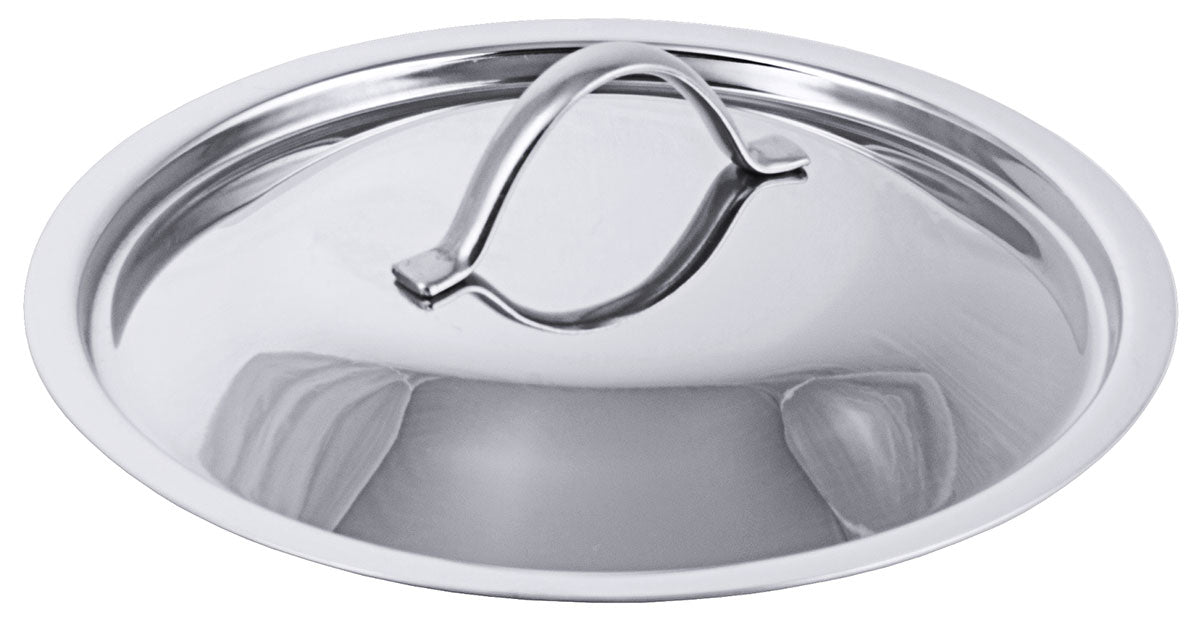 Edelstahl Deckel für Ø 12-50cm für Serie 2000 Kochtopf Bratpfanne Stielkasserolle Contacto - CPGASTRO