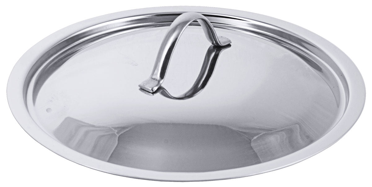 Edelstahl Deckel für Ø 12-50cm für Serie 2000 Kochtopf Bratpfanne Stielkasserolle Contacto - CPGASTRO