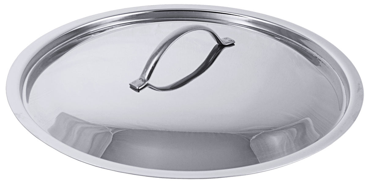 Edelstahl Deckel für Ø 12-50cm für Serie 2000 Kochtopf Bratpfanne Stielkasserolle Contacto - CPGASTRO