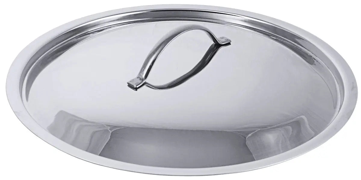 Edelstahl Deckel für Ø 12-50cm für Serie 2000 Kochtopf Bratpfanne Stielkasserolle Contacto - CPGASTRO