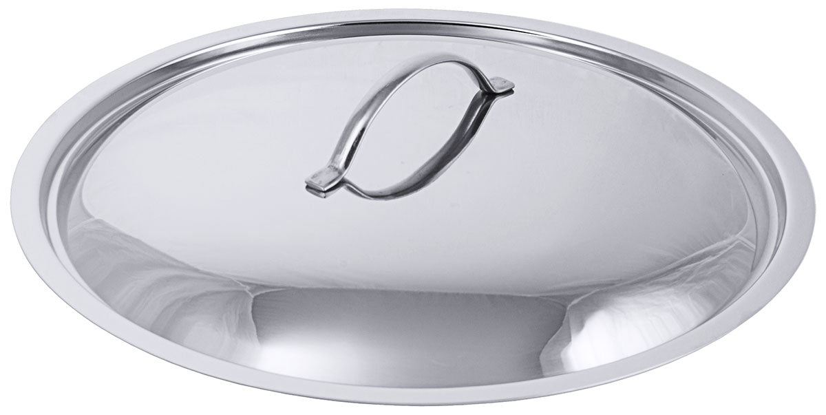 Edelstahl Deckel für Ø 12-50cm für Serie 2000 Kochtopf Bratpfanne Stielkasserolle Contacto - CPGASTRO