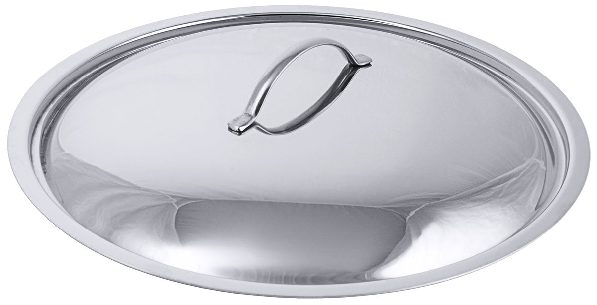 Edelstahl Deckel für Ø 12-50cm für Serie 2000 Kochtopf Bratpfanne Stielkasserolle Contacto - CPGASTRO