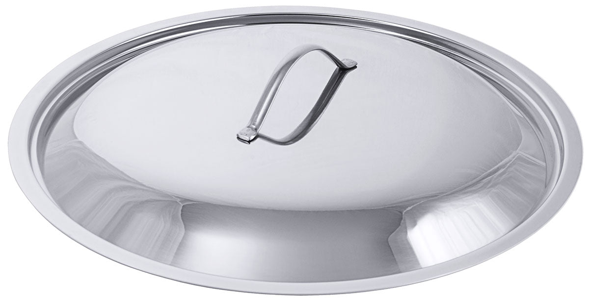 Edelstahl Deckel für Ø 12-50cm für Serie 2000 Kochtopf Bratpfanne Stielkasserolle Contacto - CPGASTRO