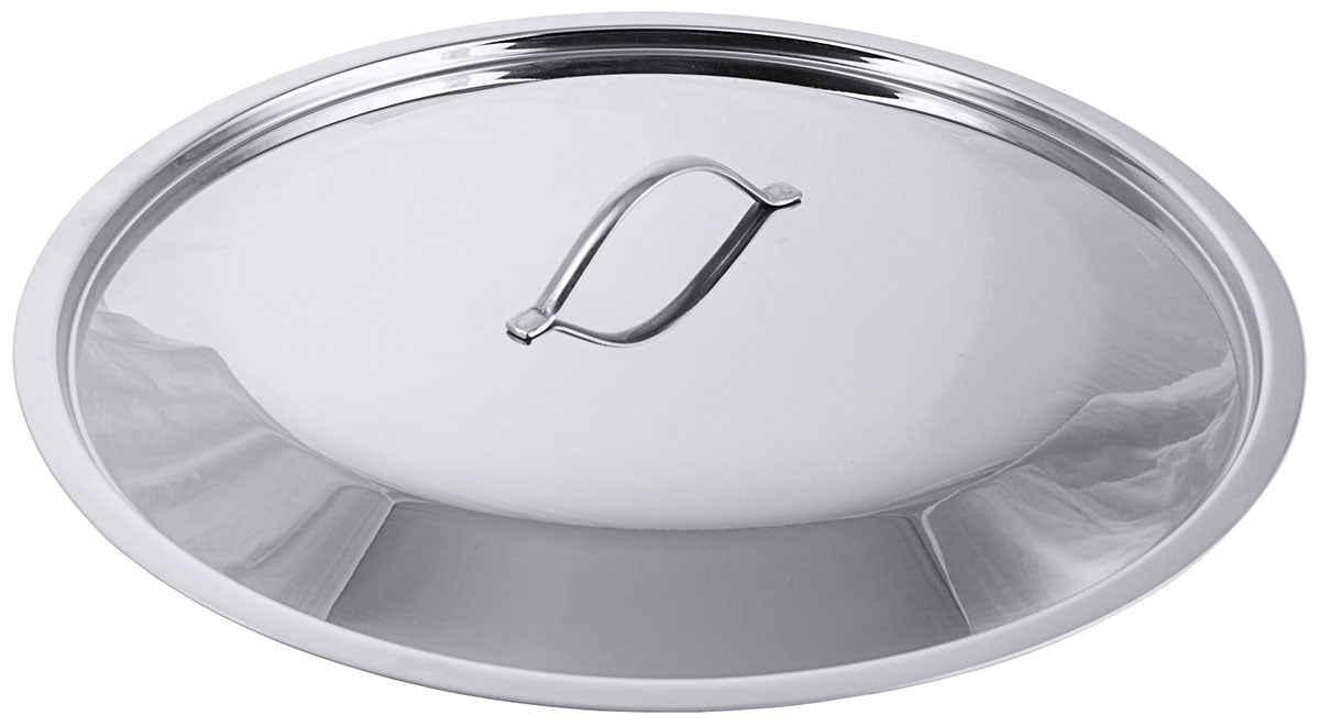 Edelstahl Deckel für Ø 12-50cm für Serie 2000 Kochtopf Bratpfanne Stielkasserolle Contacto - CPGASTRO