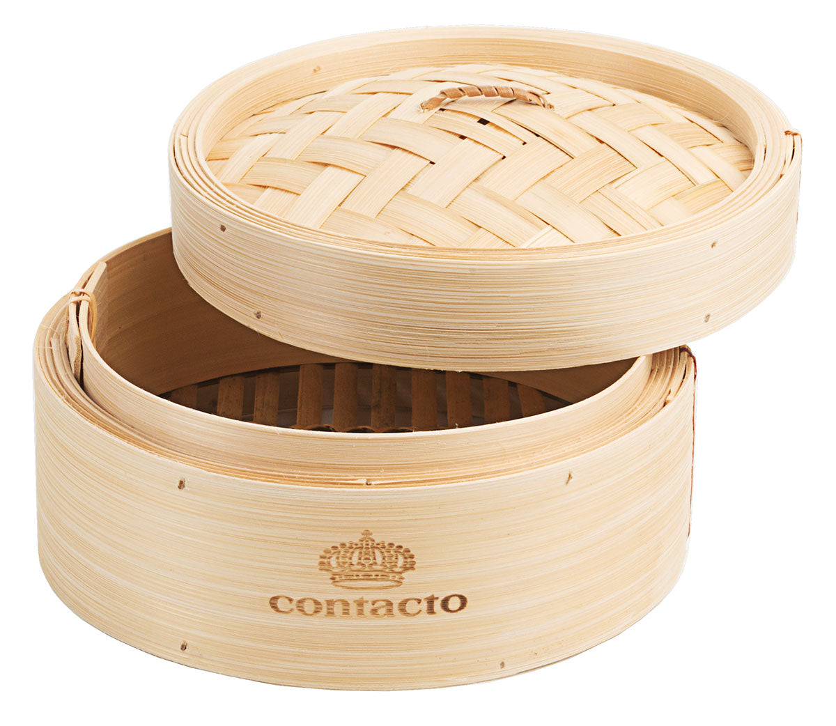 Dampfgarkorb aus Bambus Ø 15-26 cm zum Dämpfen von Dim Sum Gerichten Contacto - CPGASTRO