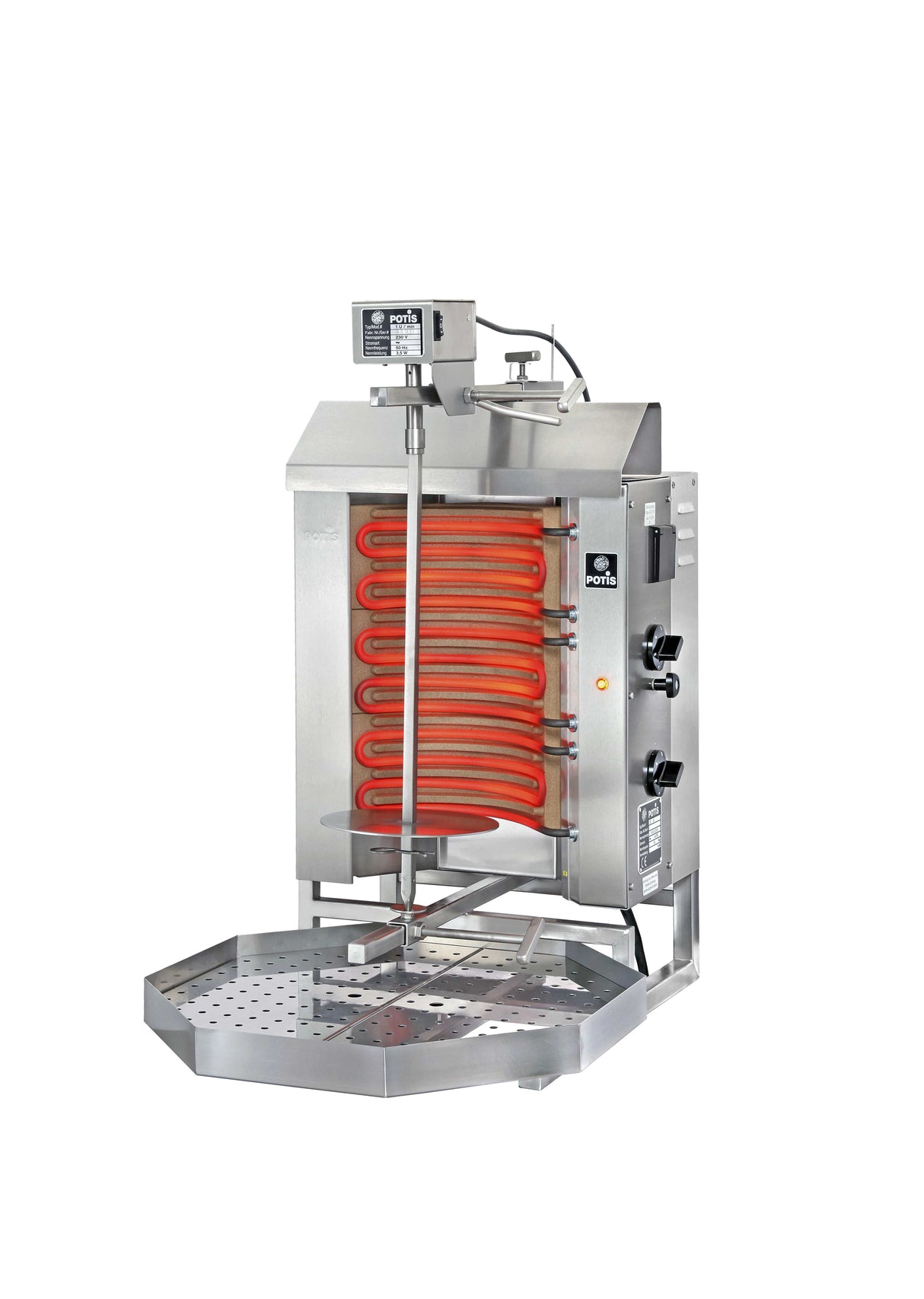 Potis E1 Dönergrill / Gyrosgrill – Effizienter Elektrogrill für bis zu 15 kg Fleisch Potis - CPGASTRO
