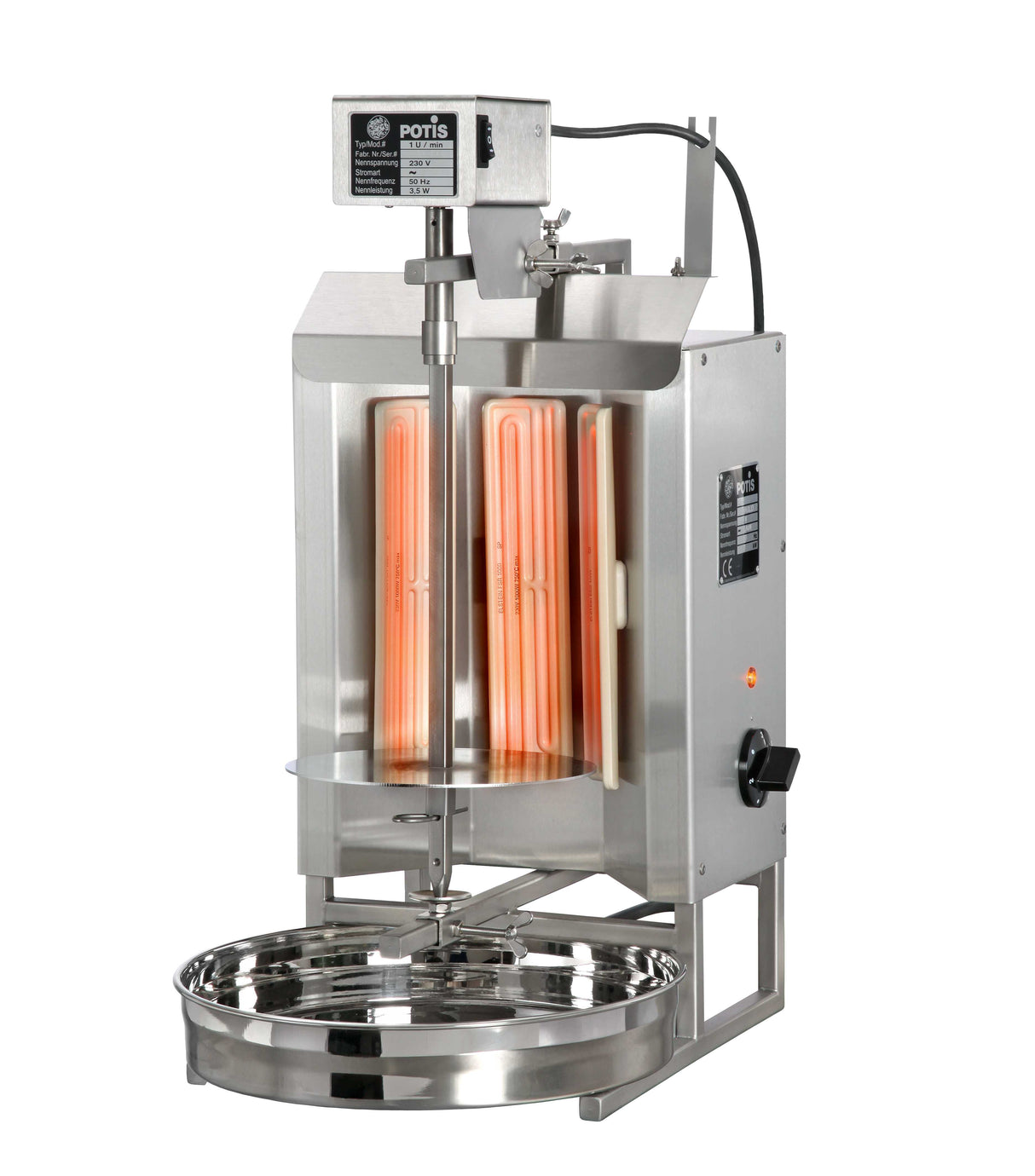 Potis EH Dönergrill / Gyrosgrill – Leistungsstarker Elektrogrill für Gastronomiebetriebe Potis - CPGASTRO