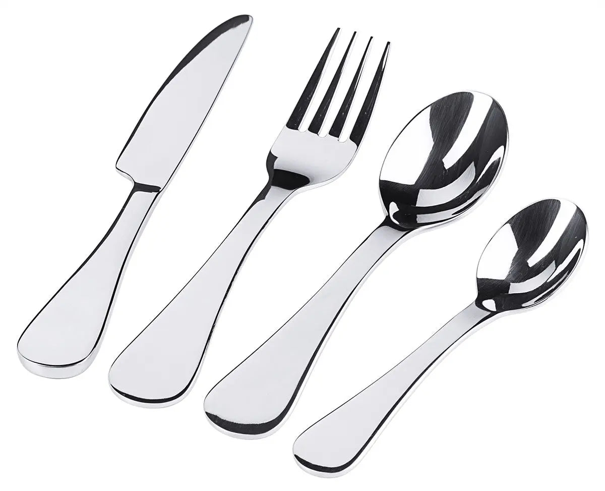 Edelstahl Kinderbesteck me!First 12er Pack Löffel Gabel Messer - CPGASTRO