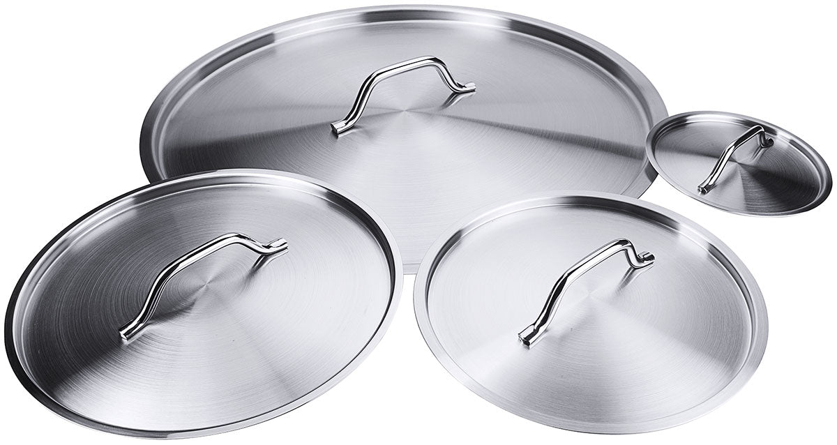 Edelstahl Deckel für Ø 16-50cm für Serie 2200 Kochtopf Bratpfanne Stielkasserolle Contacto - CPGASTRO
