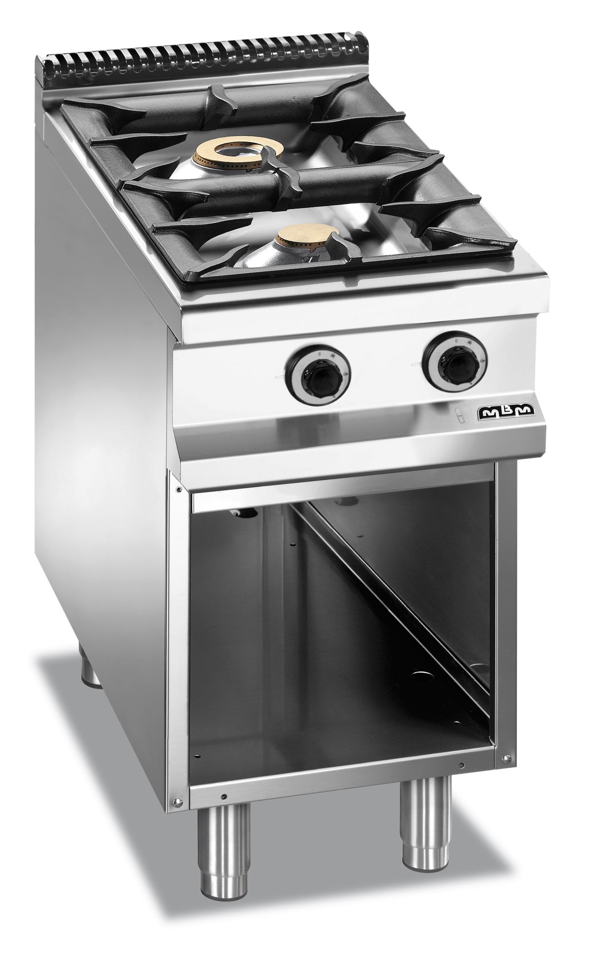 MBM Gasherd 2 Brenner mit Untergestell 18 kW MBM - CPGASTRO