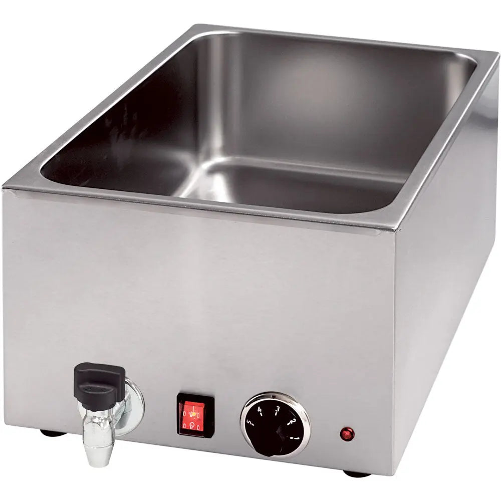 Bain-Marie GN1/1 150mm Höhe mit Ablasshahn Gastronics - CPGASTRO