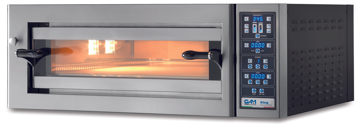 GAM KING 9 Vollschamott Elektro-Pizzaofen – Hochleistungs-Pizzaofen für höchste Kapazität und perfekte Steinofenqualität GAM - CPGASTRO