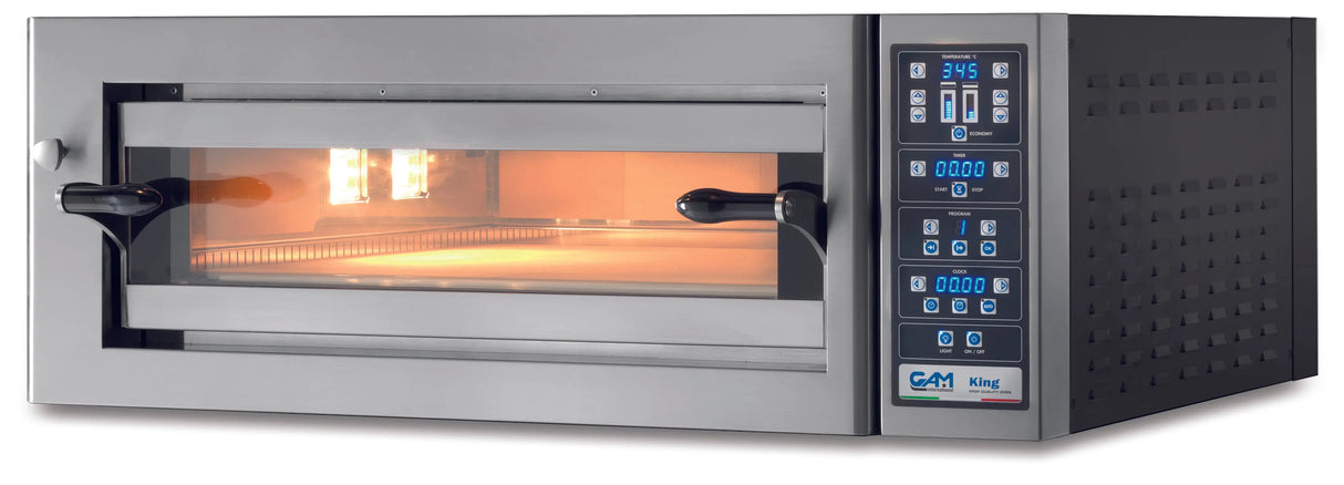 GAM KING 9 Vollschamott Elektro-Pizzaofen – Hochleistungs-Pizzaofen für höchste Kapazität und perfekte Steinofenqualität GAM - CPGASTRO