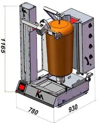 Potis Döner-Roboter 120 – Automatisierte Präzision für höchste Effizienz in der Gastronomie Potis - CPGASTRO