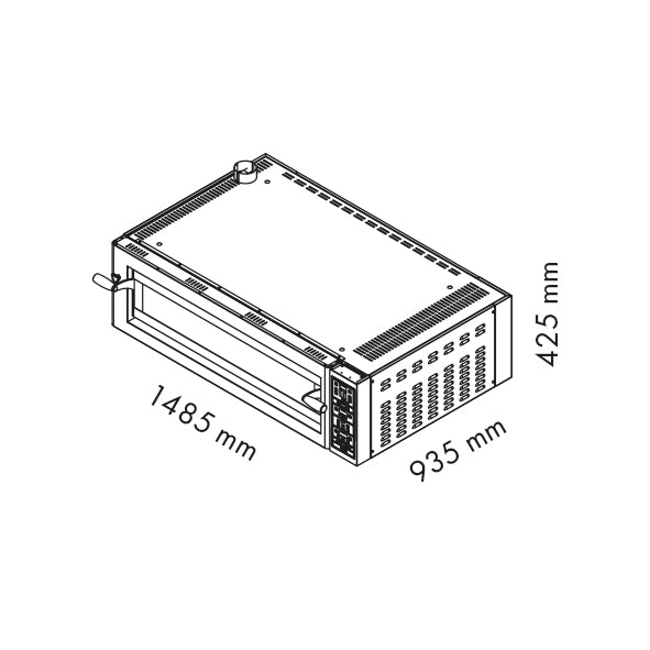 GAM KING 6G Vollschamott Elektro-Pizzaofen – Leistungsstarker Profi-Ofen für höchste Qualität und Steinofenerlebnis GAM - CPGASTRO