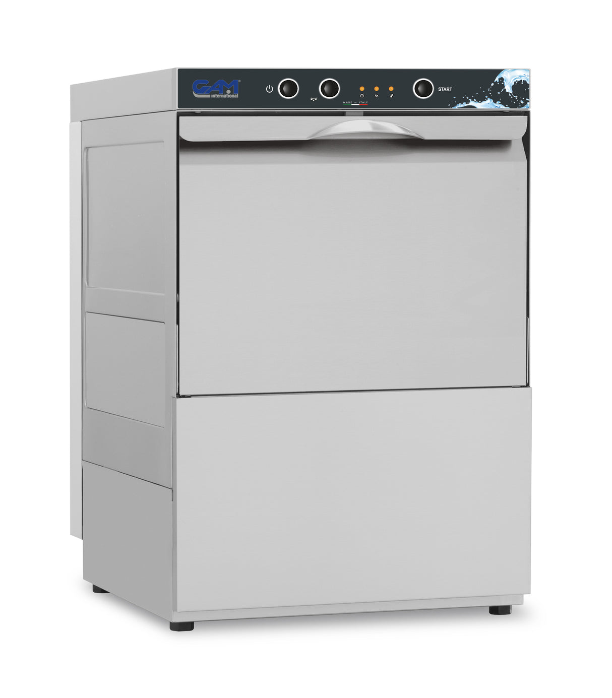 GAM Geschirrspülmaschine 3,5 kW mit Klarspüler- , Laugenpumpe & Ablaufpumpe MD50P GAM - CPGASTRO