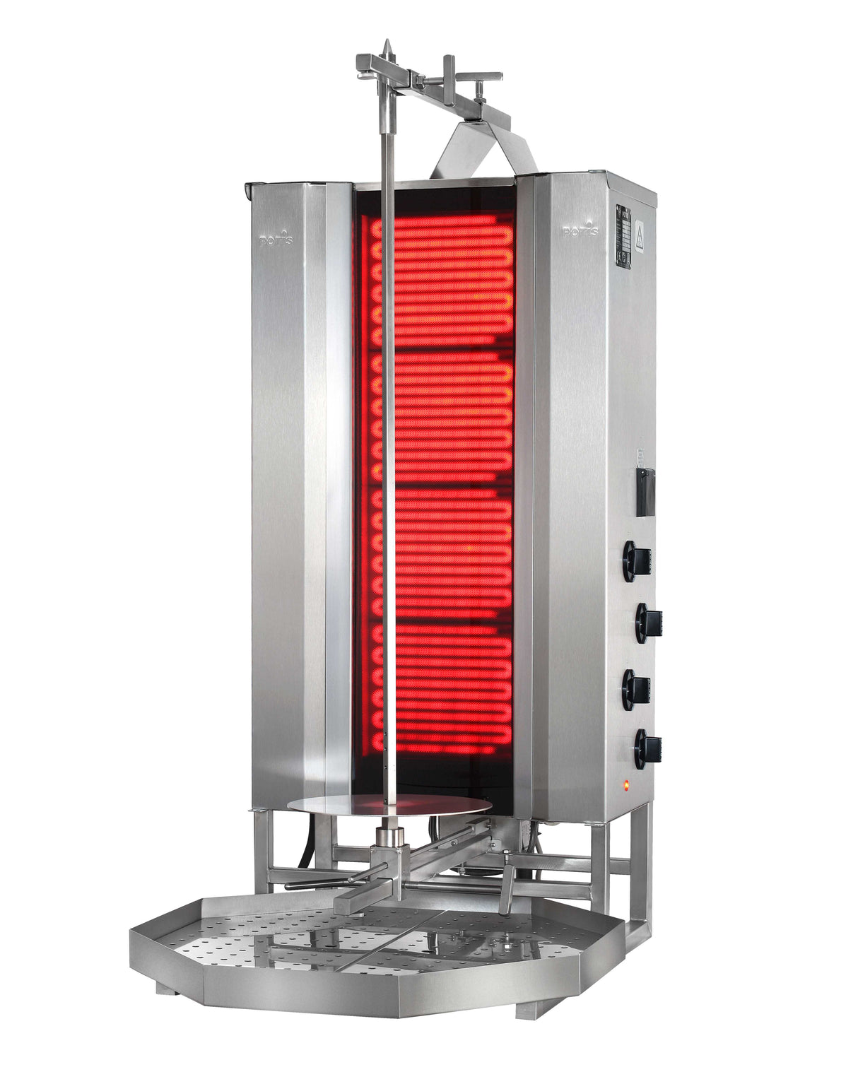 Potis MU CE4 Dönergrill / Gyrosgrill – Hochleistungs-Elektrogrill mit Glaskeramik-Technologie für bis zu 70 kg Fleisch Potis - CPGASTRO