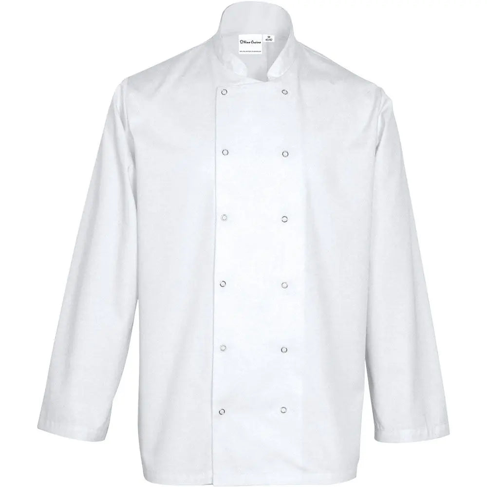 Gastronics Kochjacke langarm weiß und schwarz Gastronics - CPGASTRO