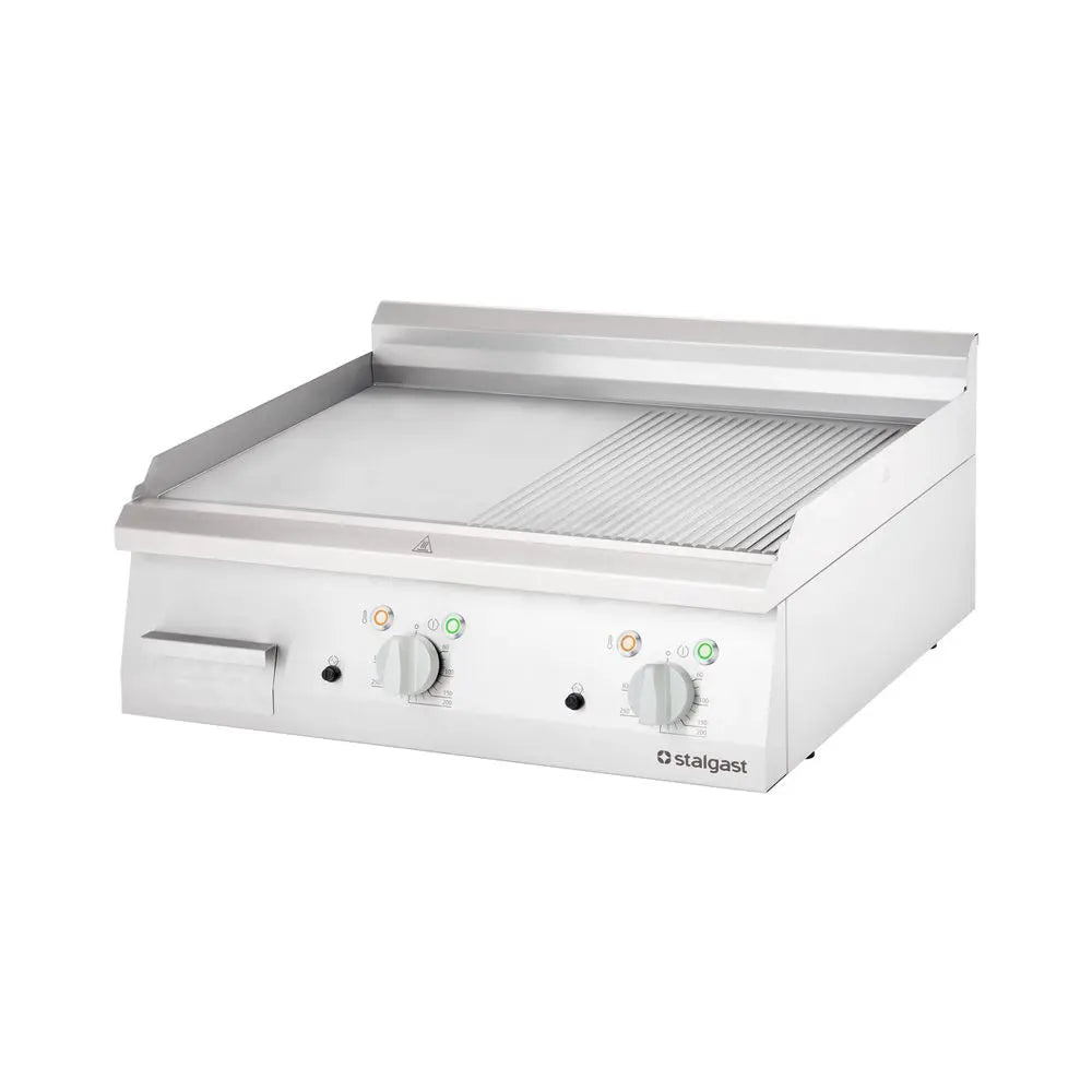 Grillplatte ½ glatt und ½ gerillt 8,1 / 13 kW Gastronics - CPGASTRO