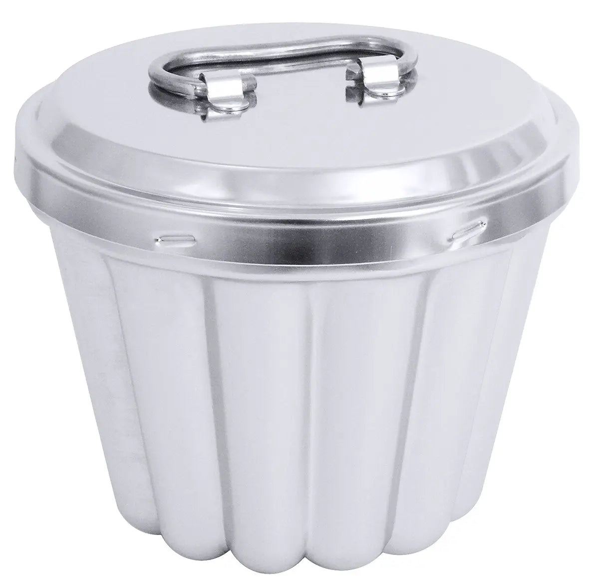 Edelstahl Puddingform 14 cm ohne Innenrohr mit Deckel Contacto CPGASTRO