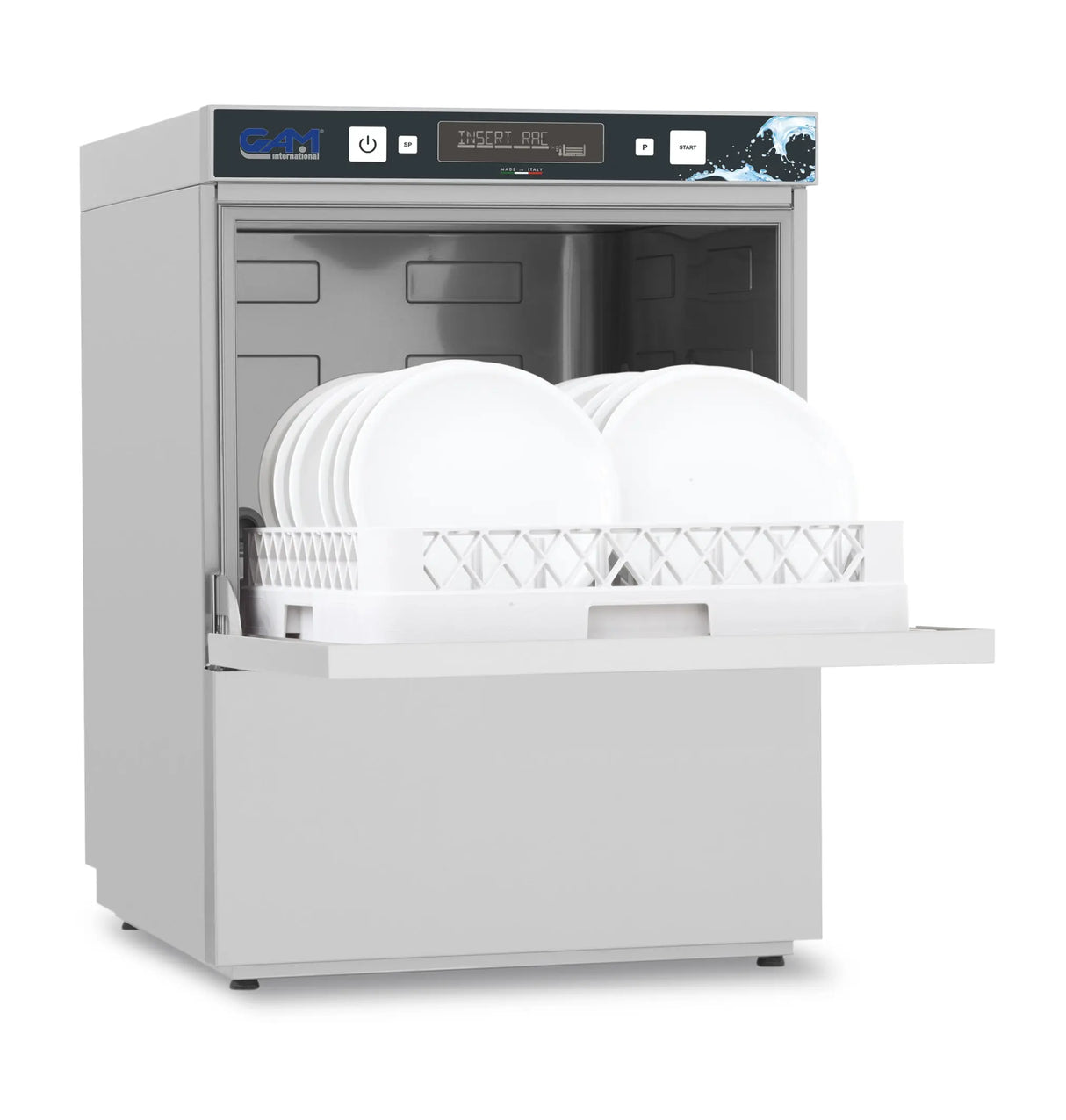 GAM Geschirrspülmaschine 5,4 kW mit Klarspüler- , Laugenpumpe & Ablaufpumpe RGD50TSBTP GAM - CPGASTRO