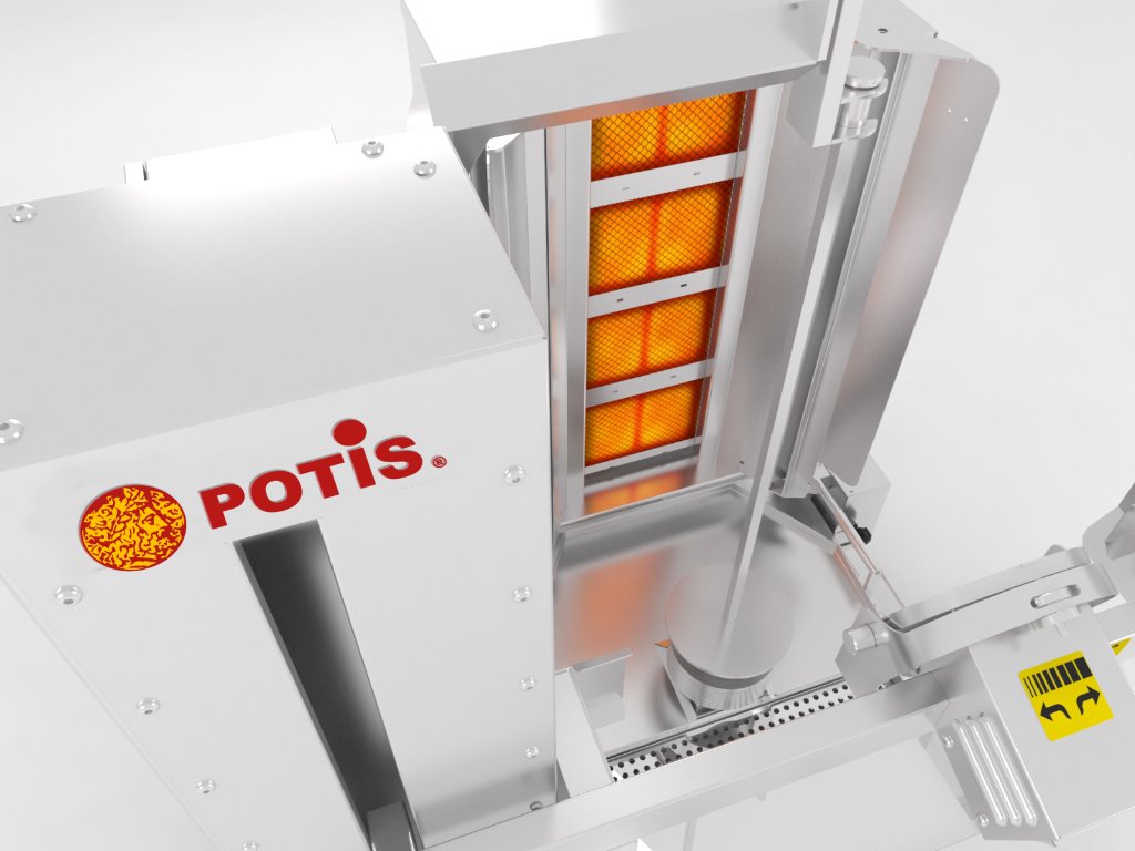 Potis Döner-Roboter 120 – Automatisierte Präzision für höchste Effizienz in der Gastronomie Potis - CPGASTRO