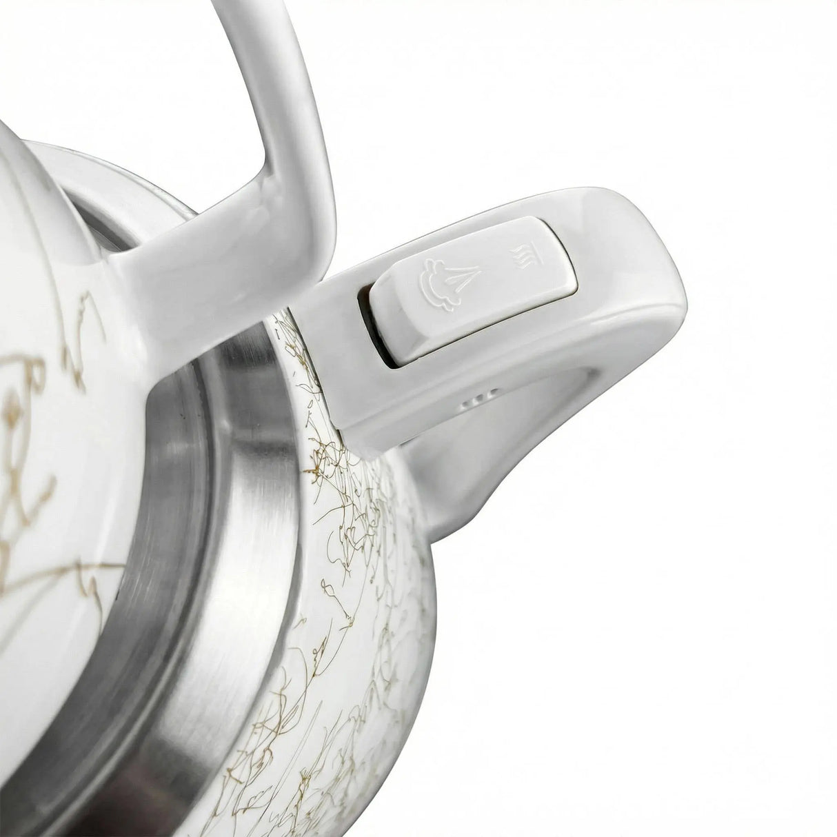 Samowar 3,5 L Semaver Edelstahl Teekocher Teemaschine weiße Keramikkanne Elektrisch im modernen Design Caytime - CPGASTRO