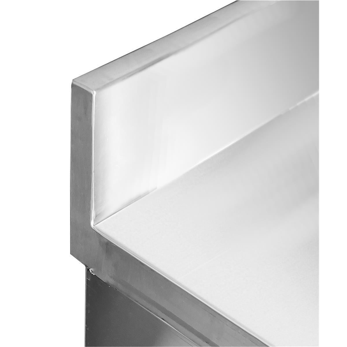 Arbeitstisch aus Edelstahl mit Aufkantung Tiefe 60 Gastronics - CPGASTRO