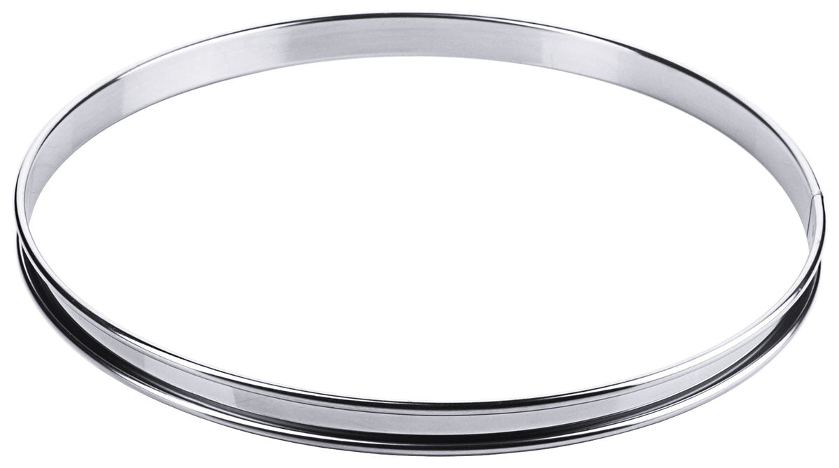 Stainless steel flat cake base ring 8 cm