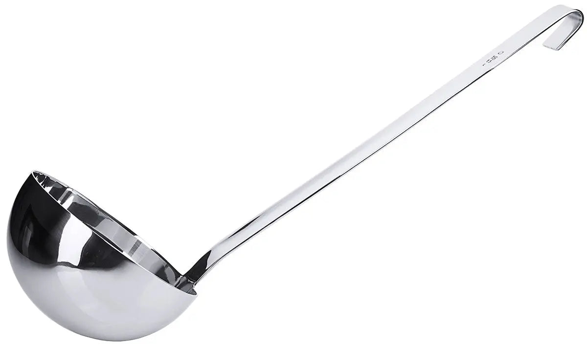 Edelstahl Schöpfkelle 18 cm Stiellänge: 47 cm - CPGASTRO