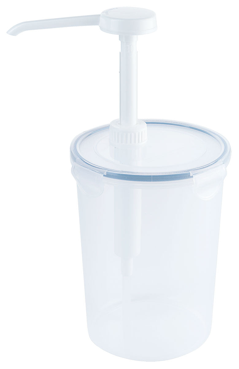 Dispenser 0,44-2 Liter rund mit Pumpenaufsatz Contacto - CPGASTRO