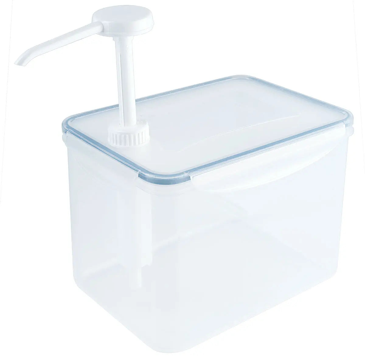Dispenser 1,5-3,9 Liter eckig mit Pumpaufsatz lebensmittelgeeignet - CPGASTRO