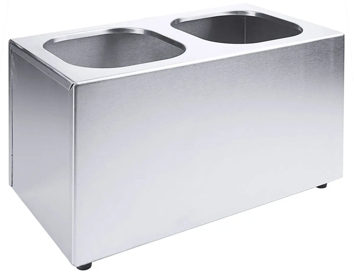 Edelstahl Saucendispenser mit Pumpe 1-2 Behälter / Leer Gestell Contacto - CPGASTRO