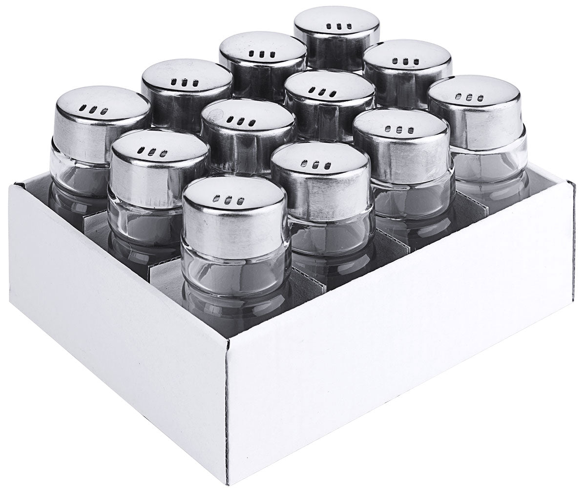 Edelstahl Salz-/Pfefferstreuer 9 cm zu Menage 1411/002 a 12 Stück Contacto - CPGASTRO