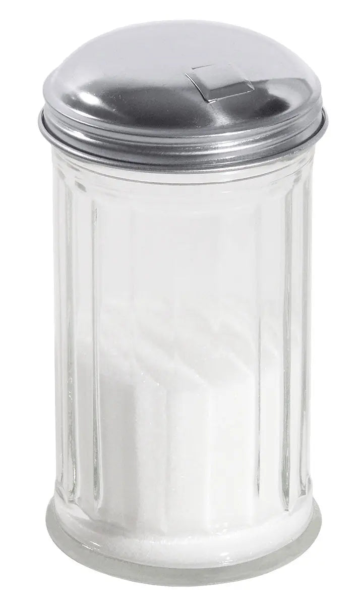 Edelstahl Zuckerstreuer mit Klappe 300 ml Contacto - CPGASTRO