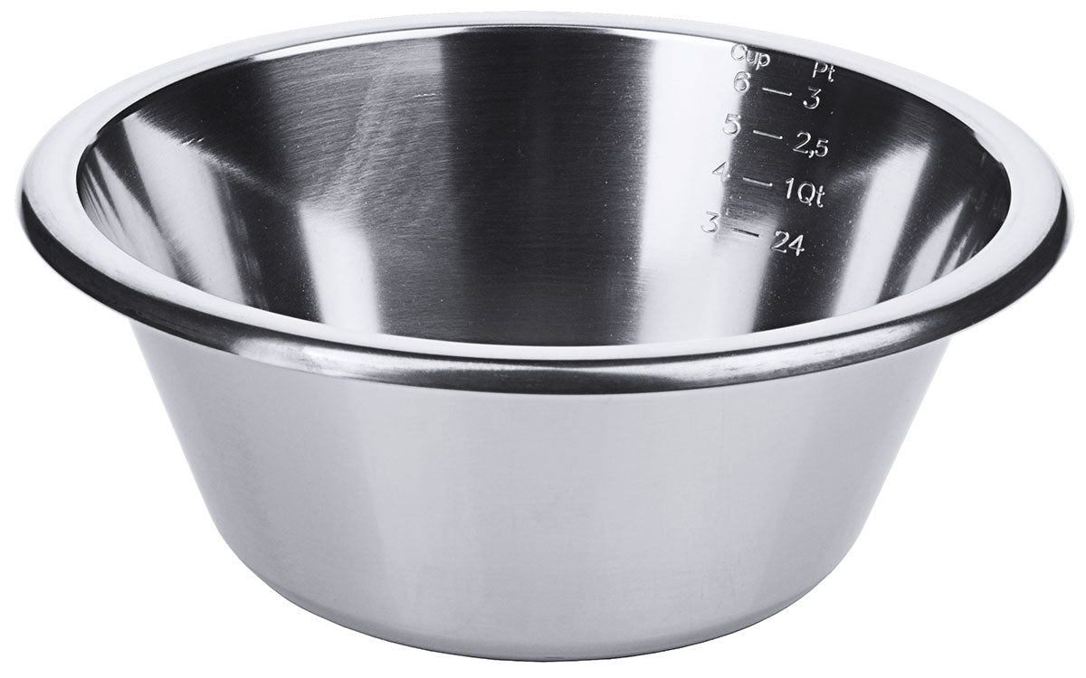 Edelstahl Küchenschüssel graduiert ( Messskala) 1,5-8 Liter