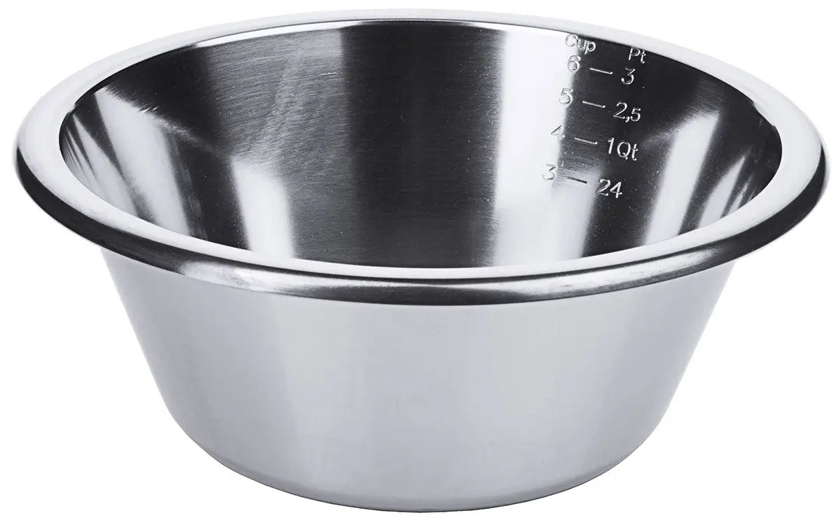 Edelstahl Küchenschüssel graduiert ( Messskala) 1,5-8 Liter Contacto - CPGASTRO