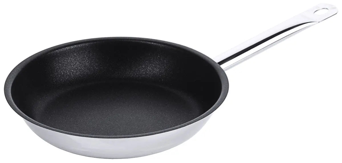 Edelstahl Antihaft-Bratpfanne mit PTFE-Beschichtung & Rohrgriff 20-32 cm Contacto - CPGASTRO