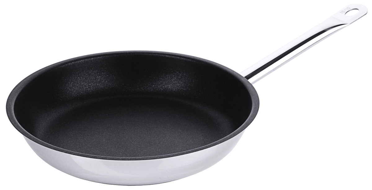 Edelstahl Antihaft-Bratpfanne mit PTFE-Beschichtung & Rohrgriff 20-32 cm Contacto - CPGASTRO