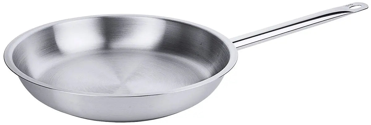 Edelstahl Bratpfanne mit Rohrgriff und Schüttrand 20-32cm Contacto - CPGASTRO
