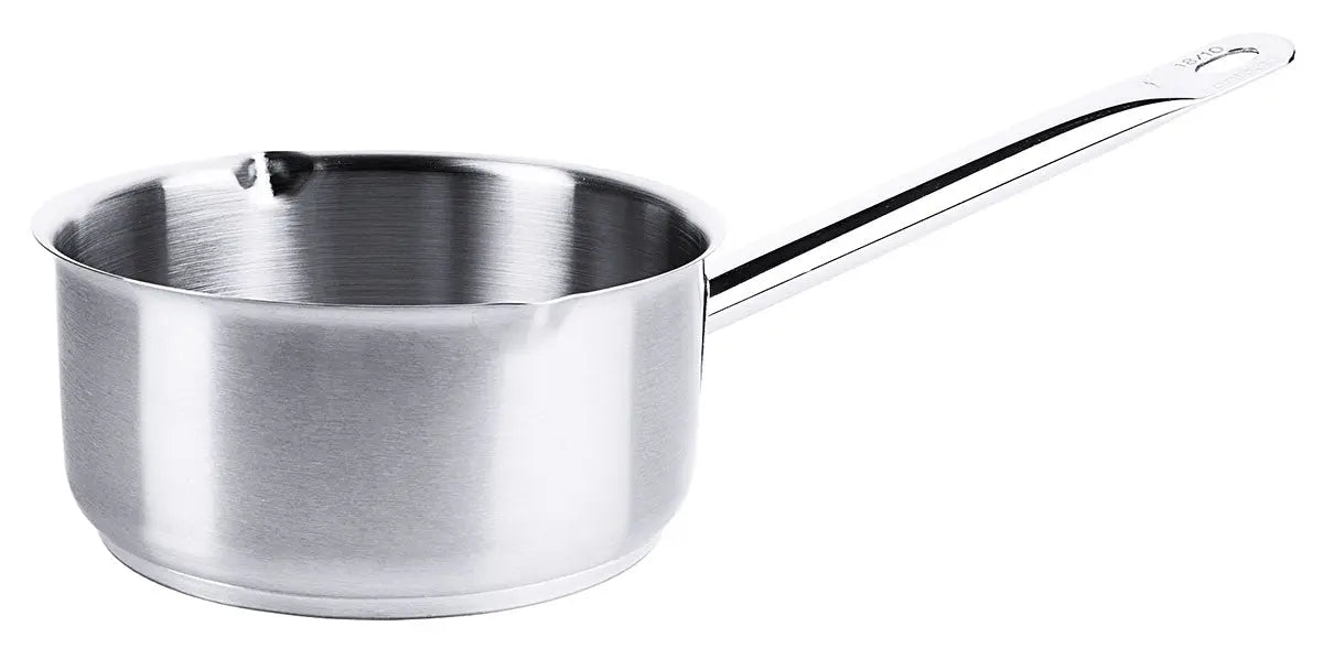 Edelstahl Stielkasserolle mit Rohrgriff & Ausguss 16-20 cm Contacto - CPGASTRO
