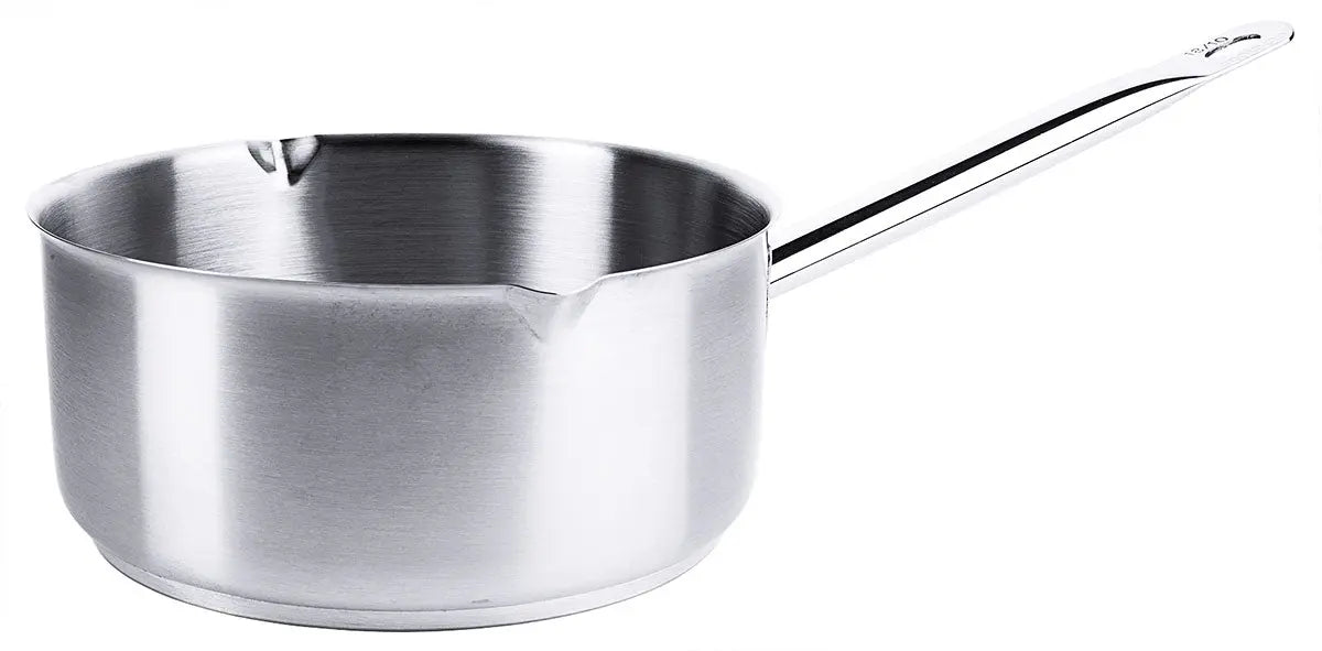 Edelstahl Stielkasserolle mit Rohrgriff & Ausguss 16-20 cm Contacto - CPGASTRO