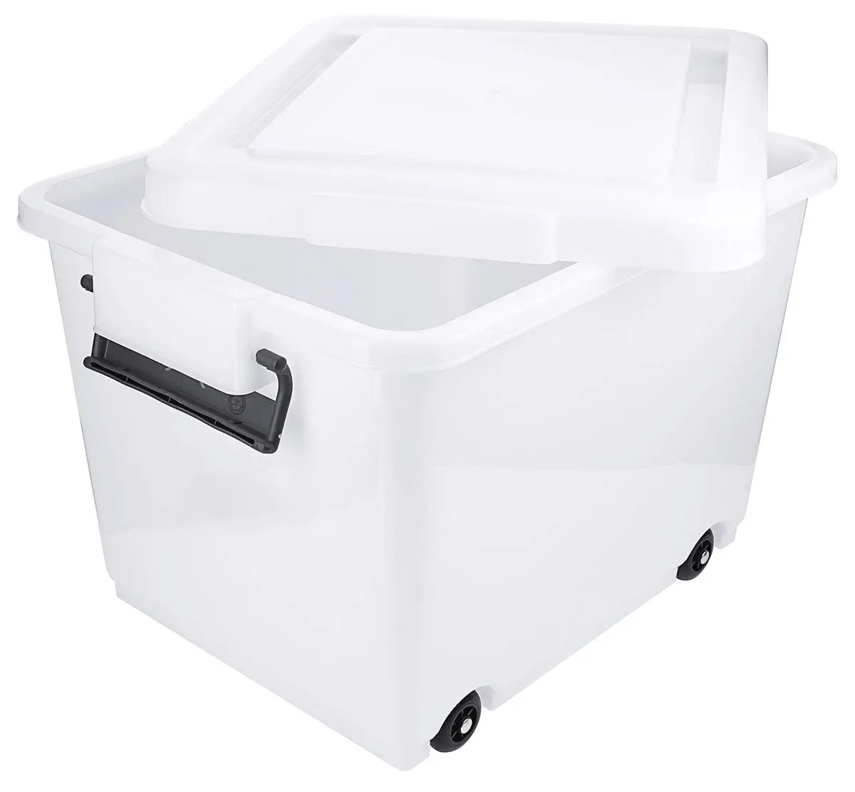 Transportbehälter 30 bis 60 Liter weiß lebensmittelgeeignet mit Klemmbügel-Deckel - CPGASTRO